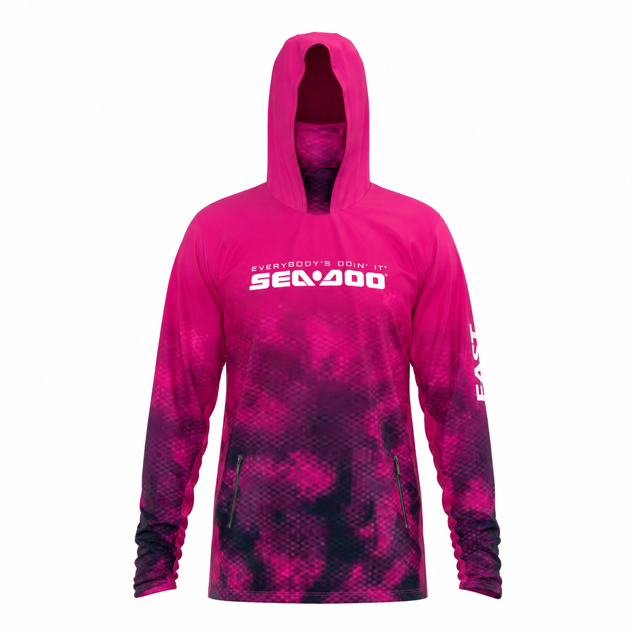 Fast Marine Hooded Performance Sun Shirt - Pink