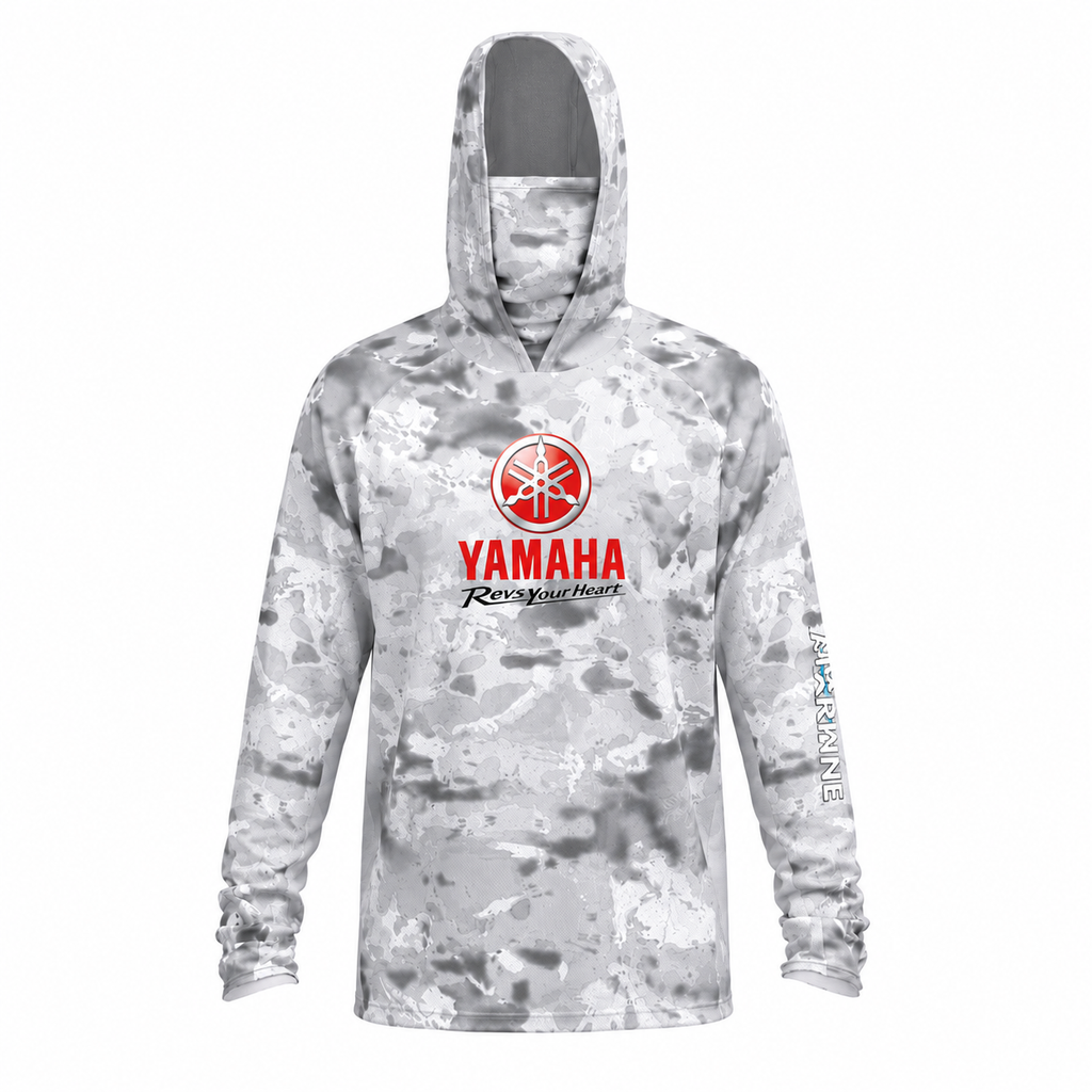 Fast Marine Hooded Performance Sun Shirt  - Arctic Camo