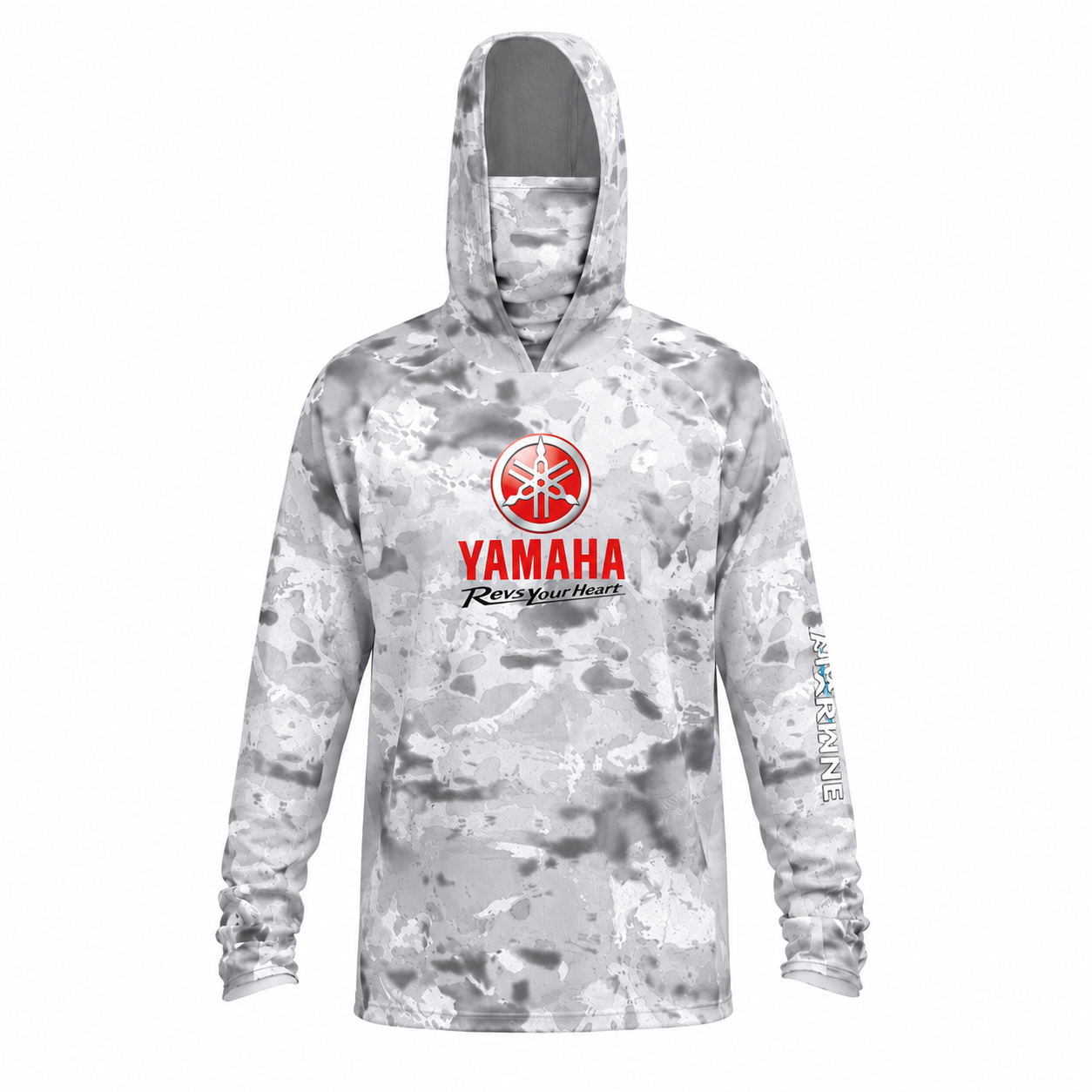 Fast Marine Hooded Performance Sun Shirt  - Arctic Camo
