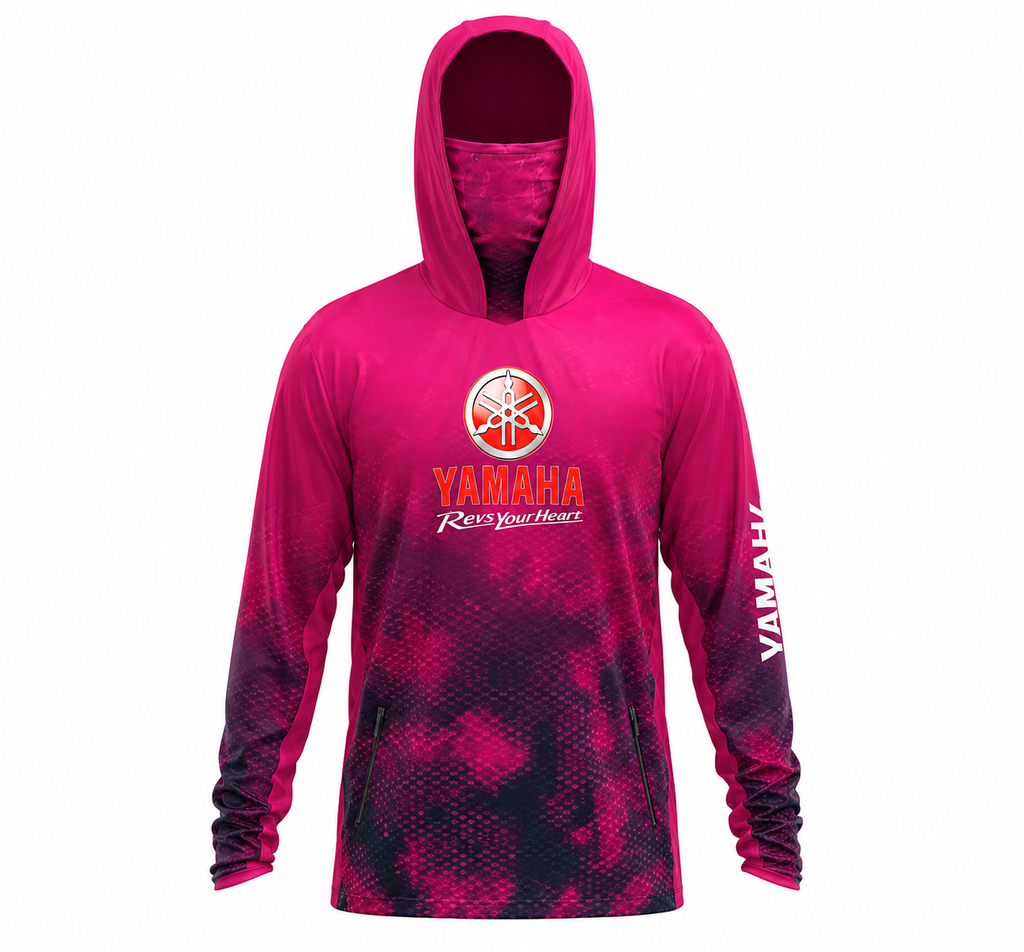 Fast Marine Hooded Performance Sun Shirt - Pink