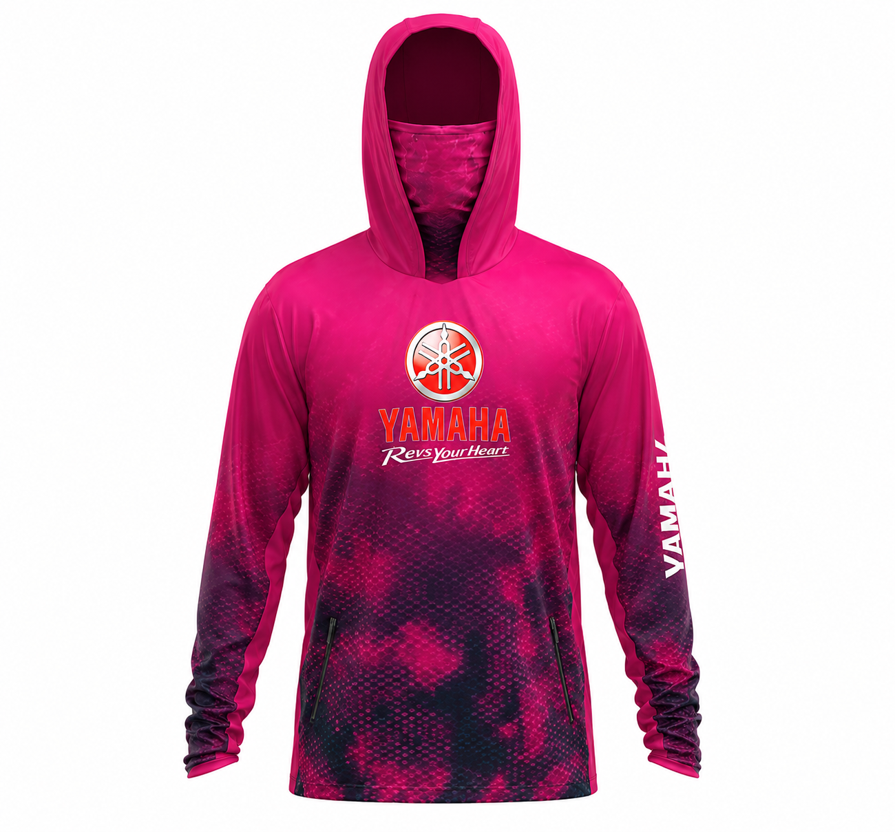 Fast Marine Hooded Performance Sun Shirt - Pink