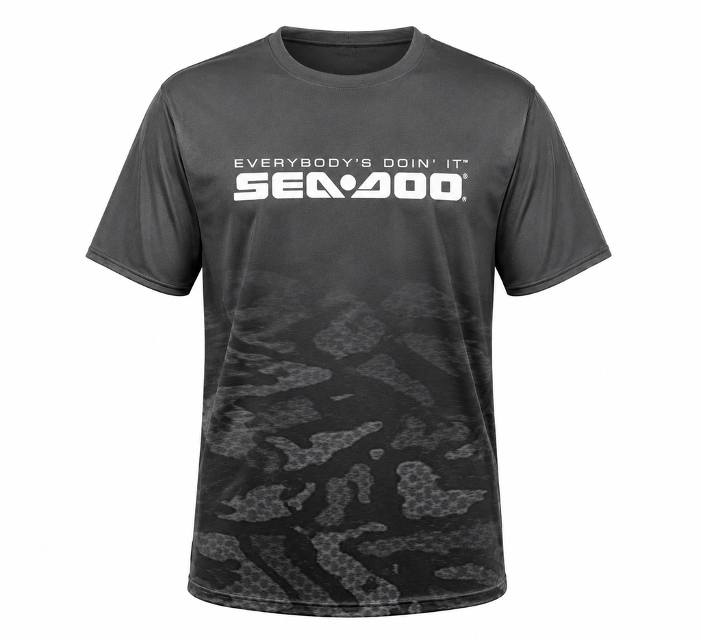 Fast Marine Performance Tee – Black Camo Fade