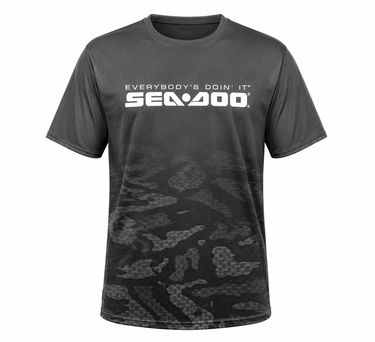 Fast Marine Performance Tee – Black Camo Fade