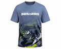 Fast Marine Sea-Doo Performance Tee – Slate Blue / Neon Camo
