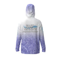 Fast Marine Hooded Performance Sun Shirt - White & Purple