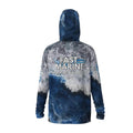 Fast Marine Hooded Performance Sun Shirt - Grey & Navy