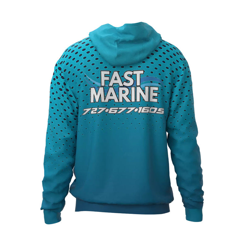 Fast Marine Reef Fade Pullover Hoodie